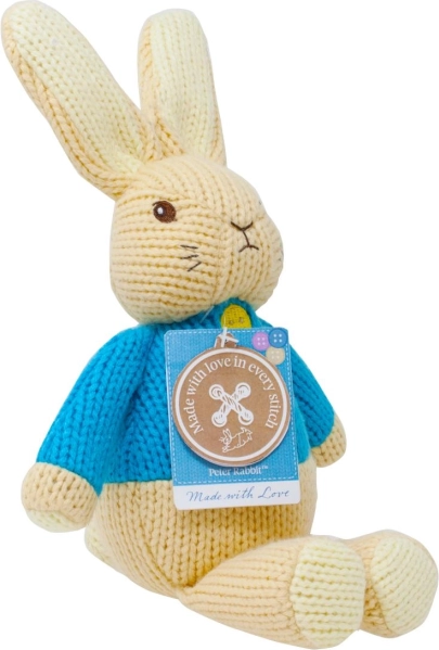Peter Rabbit Plush from Soft Knit Made with Love 18 cm