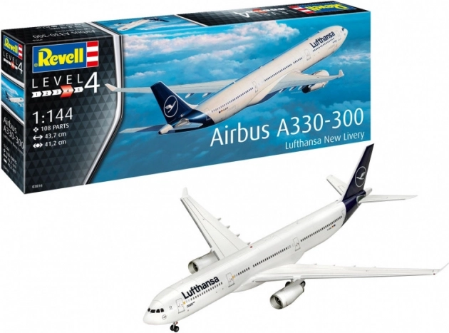 Plastic model kit Airbus A330-300 Lufthansa 1:144