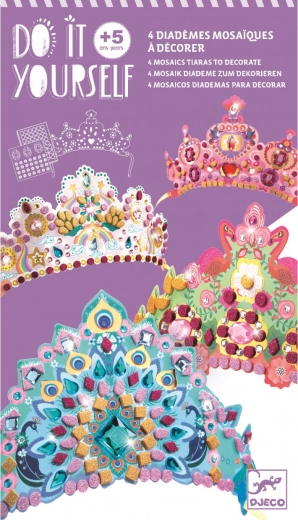 Djeco DIY glitter crowns for princesses – creative set
