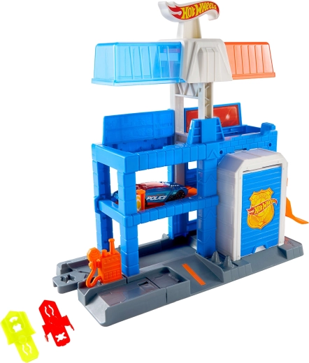 Komplektis metallist politseiauto 1:64