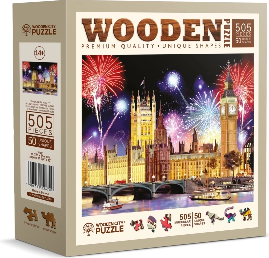 WOODEN puzzle Night London 505 pieces – WOODEN CITY