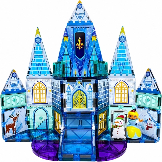 Fairytale ice castle made of transparent pieces