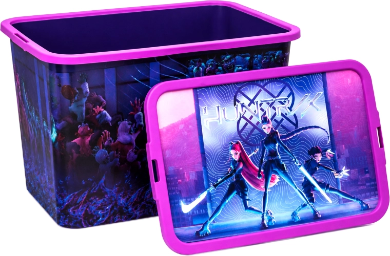 Storage box K-Pop Demon Hunters with clip-on lid 7 l