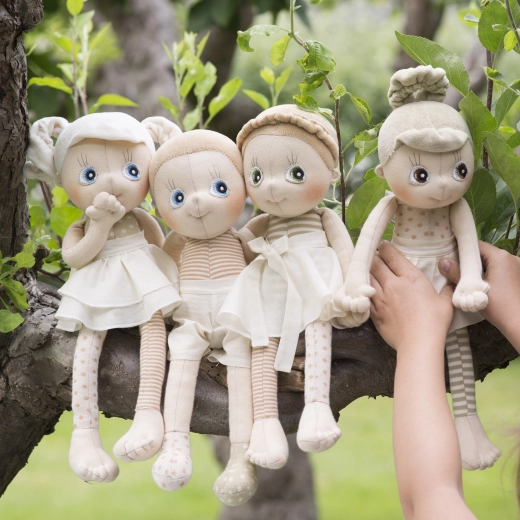 Long limbs and removable clothing for play and development