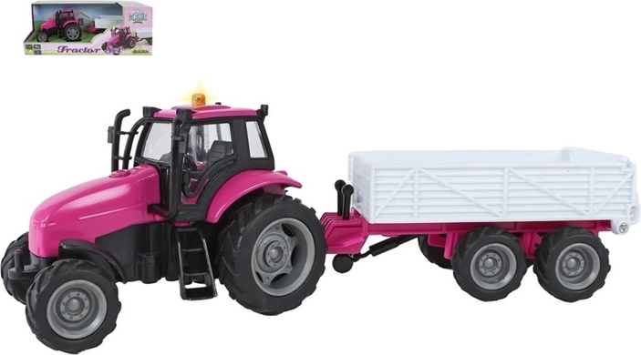 Haagisega traktor valgus- ja heliefektidega 25 cm
