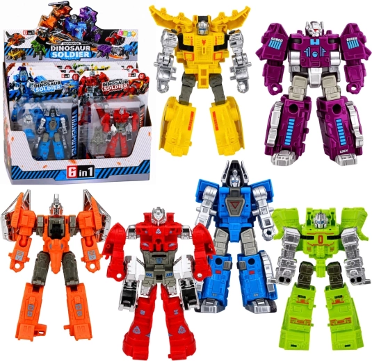 Robotdinosaurus 2in1 liikuvate osadega, figuuride segu – 1 tk