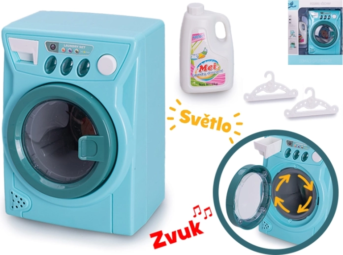 Children's washing machine with lights and sounds, 14 × 10 cm