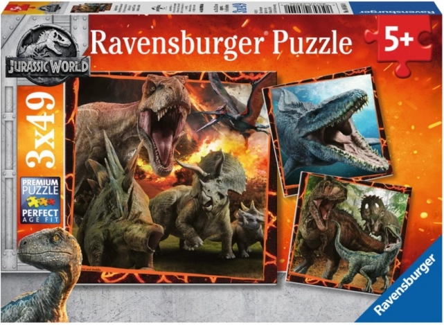 Ravensburger pusle JURASSIC WORLD: Fallen Kingdom 3×49 tükki