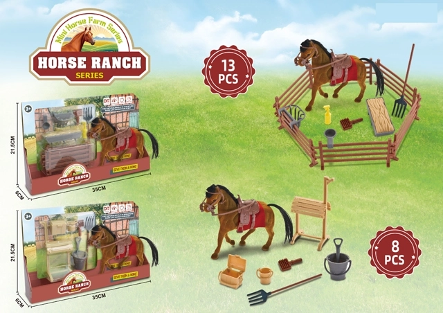 Brown Horse with Accessories