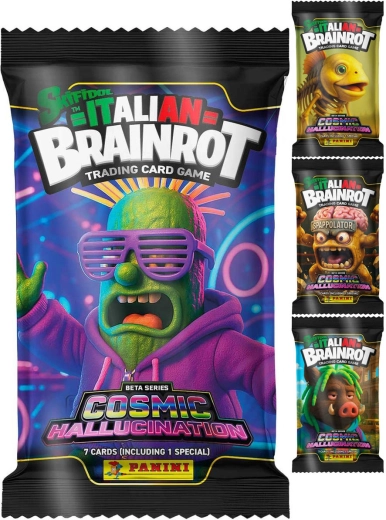 Panini Skifidol Italian Brainrot TCG Cosmic Hallucination booseripakk - 1 tk