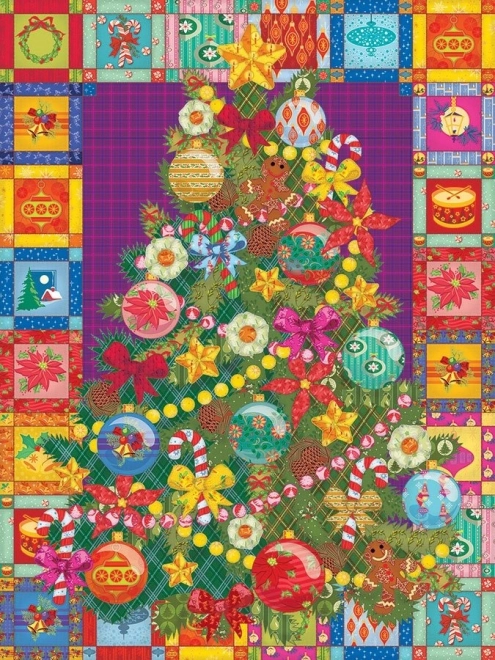 Puzzle COBBLE HILL Jõulupuu tekil XL 275 tükiga