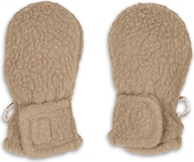 Lodger teddy mittens beige