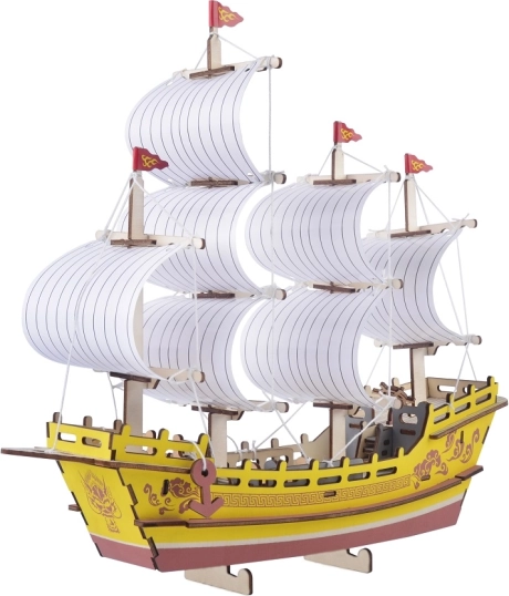 Woodcraft Wooden 3D Puzzle Merchant Ship