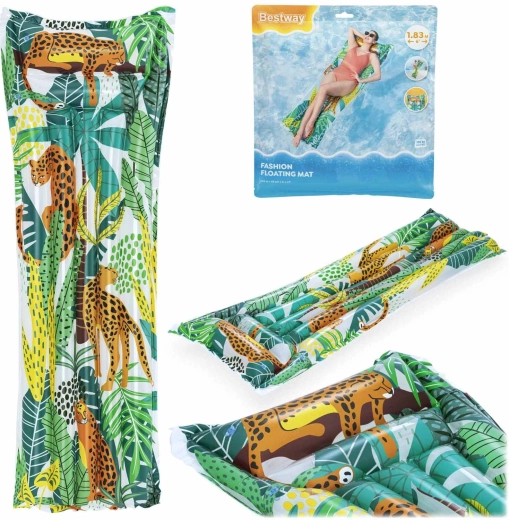 Bestway täispuhutav rannamadrats džunglimotiiviga 183 × 69 cm – 1 tk