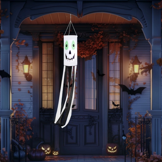 Halloweeni tuulekott kummitus valge 122 cm