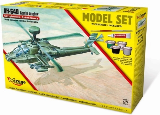 AH-64D Apache Longbow Ameerika ründehelikopter – mudelikomplekt 1:72