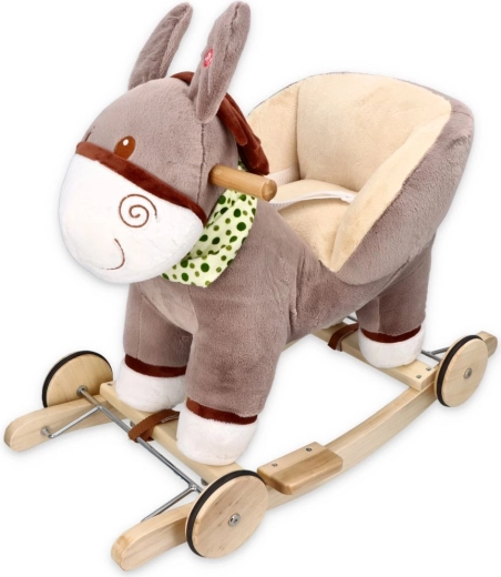 Adam Toys kiikhobune saduli ja ratastega – 1 tk