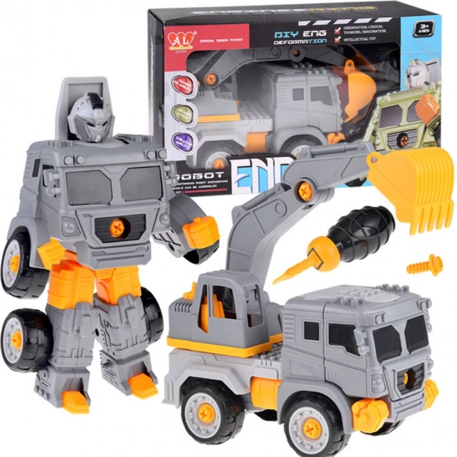 Super ehitusauto-robot 2in1 – Ekskavaator