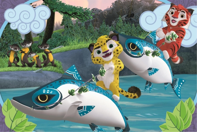 Pusle CLEMENTONI Leo ja Tig vees MAXI 24 tükki