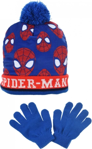 Children's Spiderman Hat and Gloves