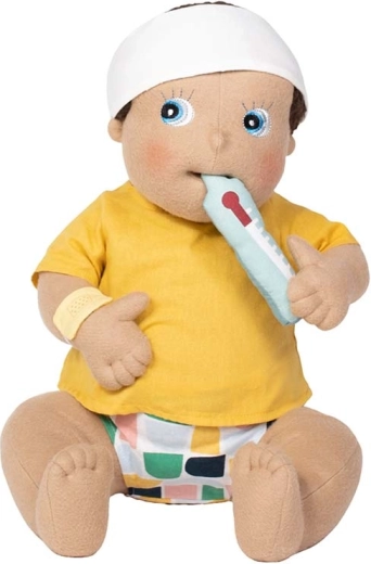 Thermometer, bandage and plasters for realistic play