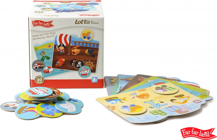 Far Far Land Lotto kaardid poistele
