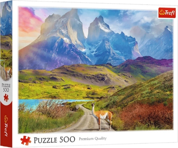 500-piece Puzzle Llama in Patagonia