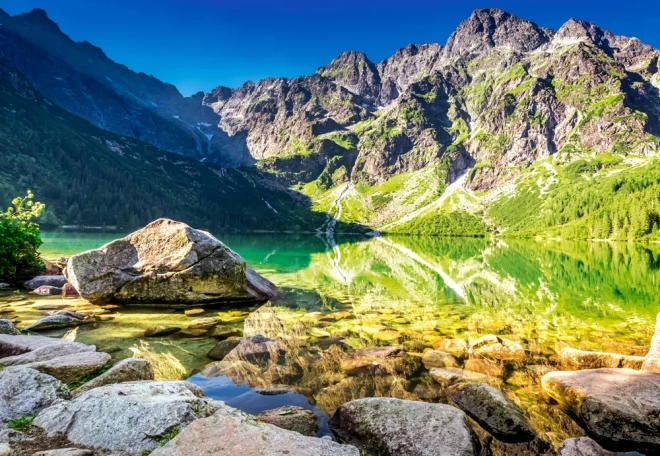 Puzzle 1500 pieces Morskie Oko sunrise Tatra Mountains
