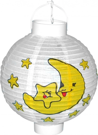 Lantern Moon and Stars with Batteries 20 cm