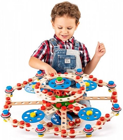 Engineer Wooden Construction Building Set