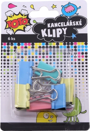 Kontoriklambrid 25 mm, 6 tk
