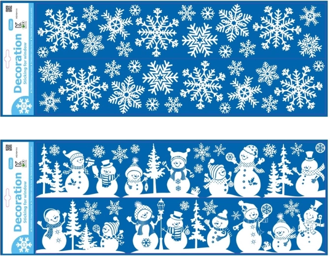 Christmas self-adhesive glitter snowflake window stickers