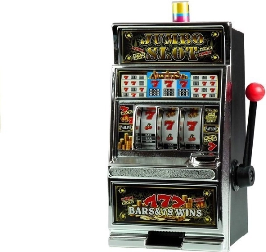 Laste mänguautomaat JUMBO SLOT pangaga ja helidega