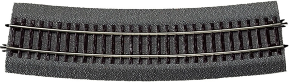 Roco Line curved track with bedding