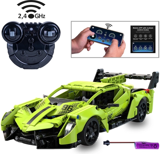 CaDA Phantom Ghost RC Supercar Building Set 1:14 Green
