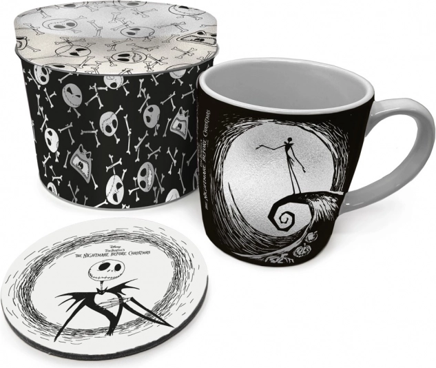 THE NIGHTMARE BEFORE CHRISTMAS Gift Set – 315 ml mug, cork coaster and metal tin