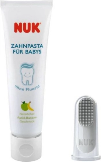 NUK kids’ toothpaste and finger brush