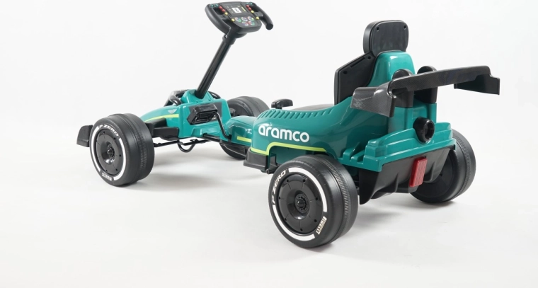 Pedaalidega motokart ASTON MARTIN roheline