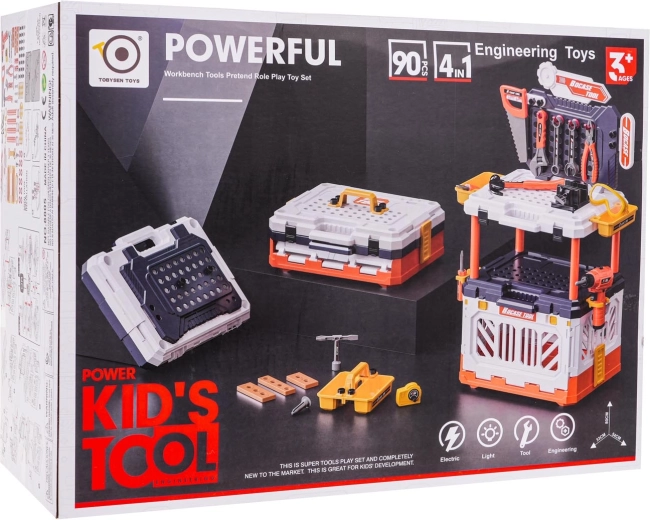 Children's Workbench 4in1 with 90 Tools