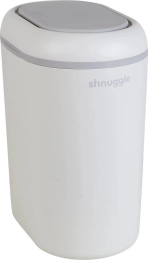Shnuggle Eco Touch diaper bin white/grey