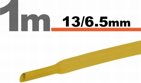 Kollane termokahanev toru 13/6,5 mm