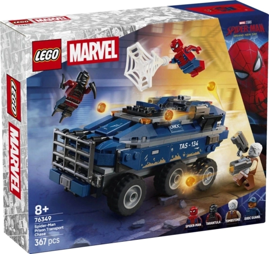 LEGO Marvel Spider-Mani tagaajamine vanglaautoga