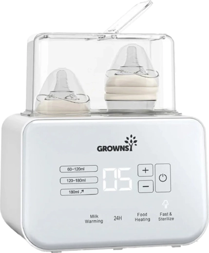 Grownsy multifunctional bottle warmer white