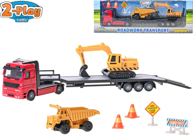 2-Play Traffic ehituslaadur 25 cm – metall ja plast, vabakäik