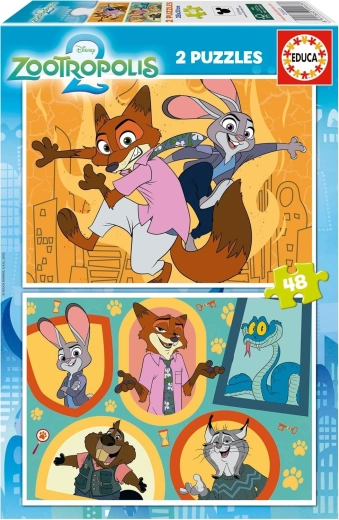 Educa pusle Zootropolis, 2×48 tükki