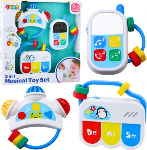 Music Toy Set for Young Child 3-in-1