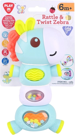 Playgo rattle and spinning zebra - 1 piece