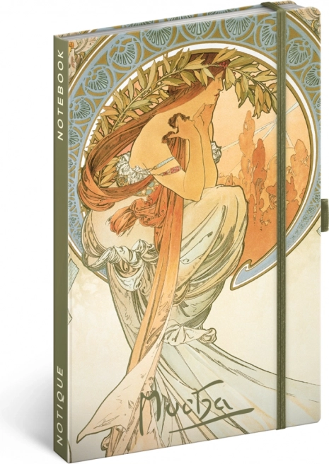 Notique Notebook ALFONS MUCHA – Poetry, ruled 13 × 21 cm