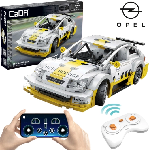 CaDA RC ehituskomplekt – võidusõiduauto OPEL Astra V8 Coupe Dual Mode, 330 osa