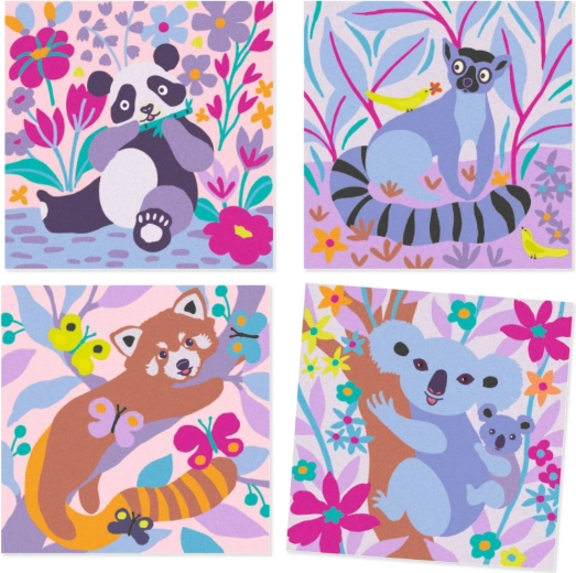 Four animal illustrations